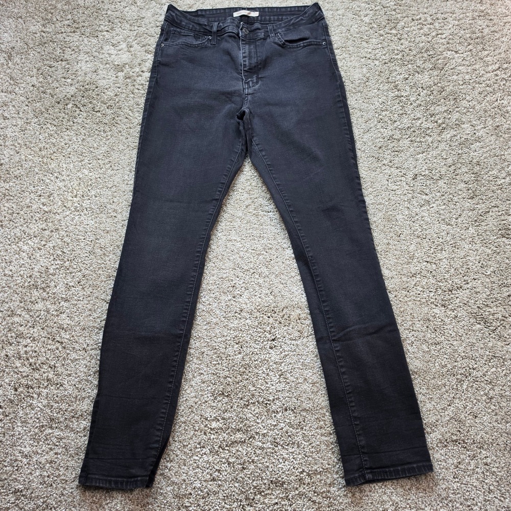 Levi's 721 High Rise Skinny Jeans Womens 31 Black‎ Casual Athletic Outdoor